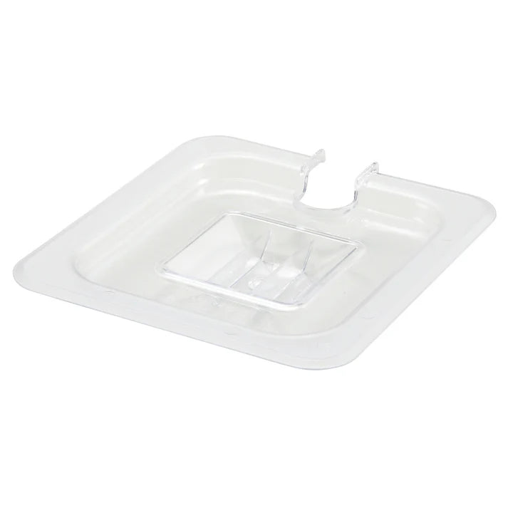 Cover for Food Pan is made from polycarbonate, this shatterproof cover is easy to clean and will withstand high volume service. This translucent food pan cover provides a clear view of what's inside.