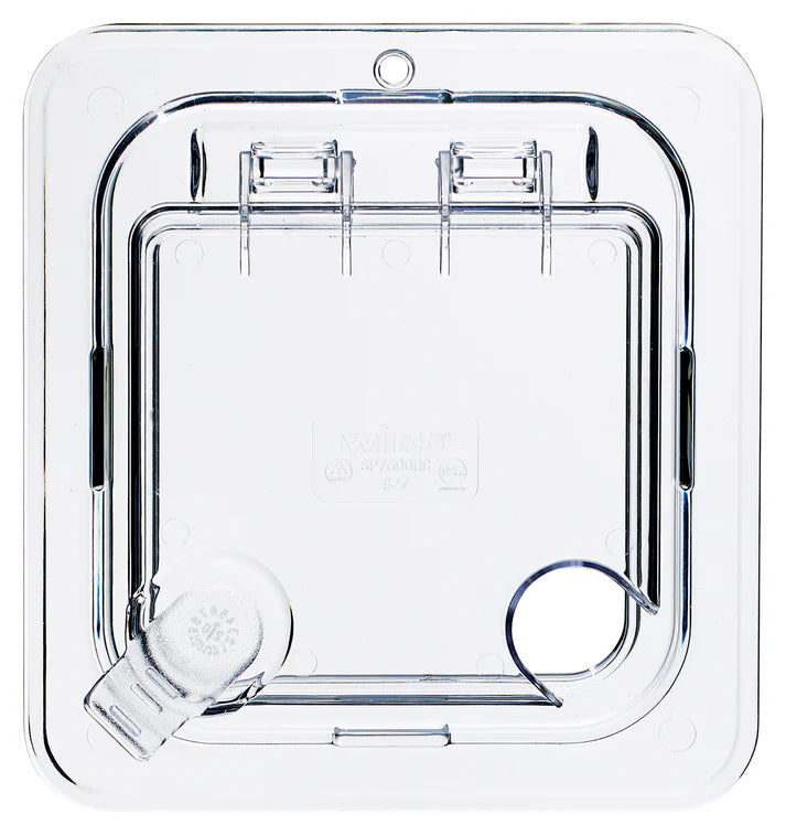 Cover for Food Pan is made from polycarbonate, this shatterproof cover is easy to clean and will withstand high volume service. This translucent food pan cover provides a clear view of what's inside.