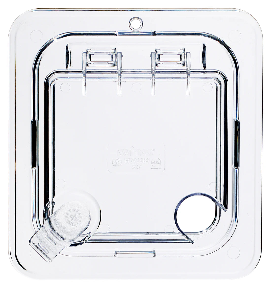 Winco SP7100C-SP7900S, 1/2-1/6 Slotted, Solid, Hinged Covers