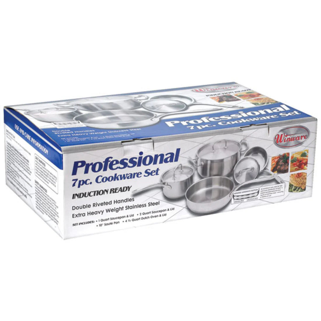 Winco SPC-7H, 7-piece S/S Cookware Set, EA