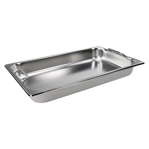Winco SPF2-HD, Stainless Steel Full-size Steam Pan w/Hdls