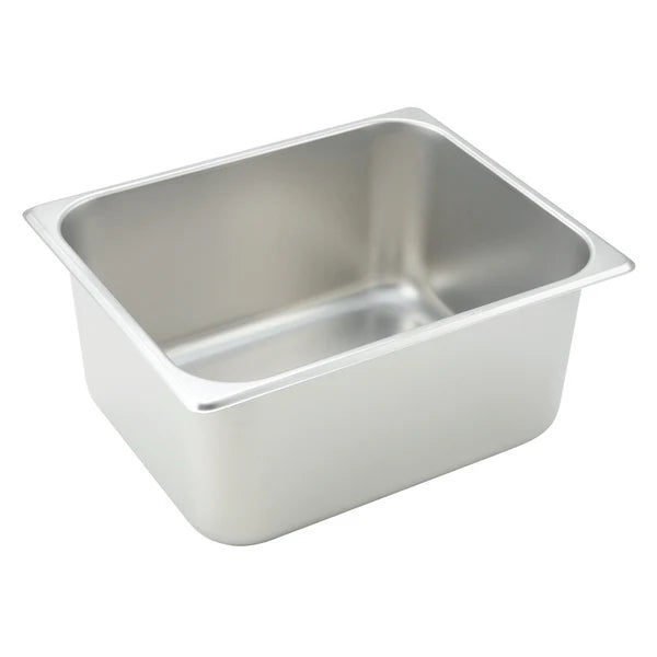 Winco SPF1- PTT6, 25 Ga S/S Full/Half/Third, Straight-sided Steam Pan