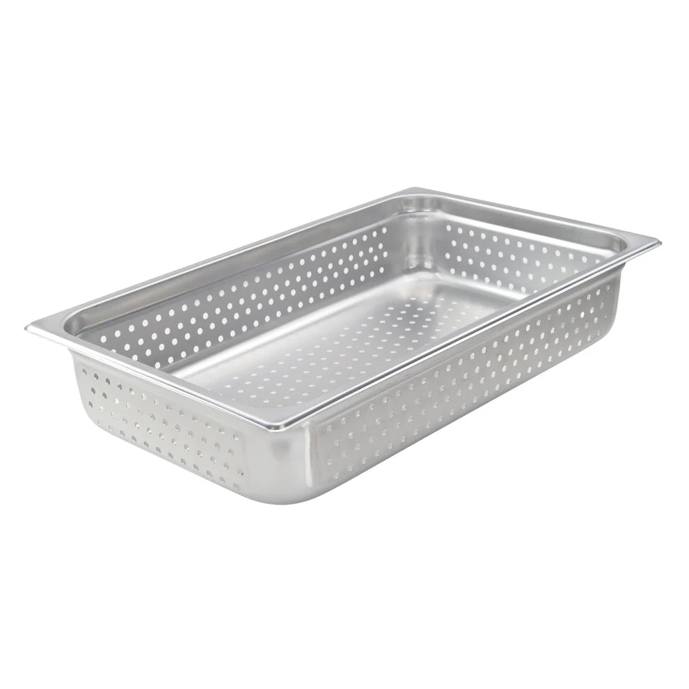 Winco SPJH-102PF-206PF, 22 Ga S/S, Full/Half Perforated Steam Pans