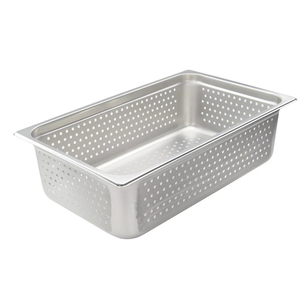 Winco SPJH-102PF-206PF, 22 Ga S/S, Full/Half Perforated Steam Pans