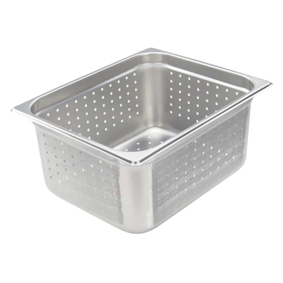Winco SPJH-102PF-206PF, 22 Ga S/S, Full/Half Perforated Steam Pans
