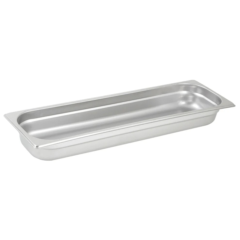 Winco SPJH-2HL-6HL, 2.5–6"D, 22 Ga S/S Half Size Long Steam Pans