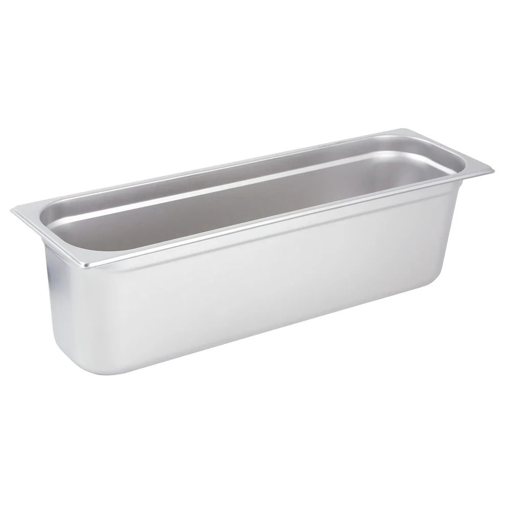 Winco SPJH-2HL-6HL, 2.5–6"D, 22 Ga S/S Half Size Long Steam Pans