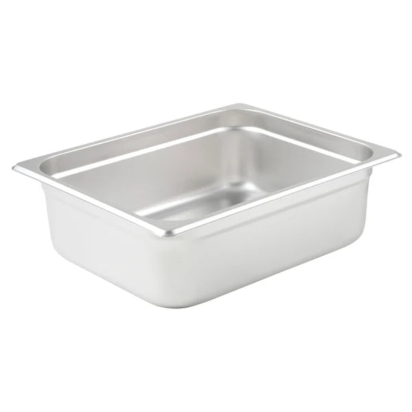 Winco SPJL-102 to 904, 25 Ga S/S Various Sizes Anti-Jam Steam Pans, EA