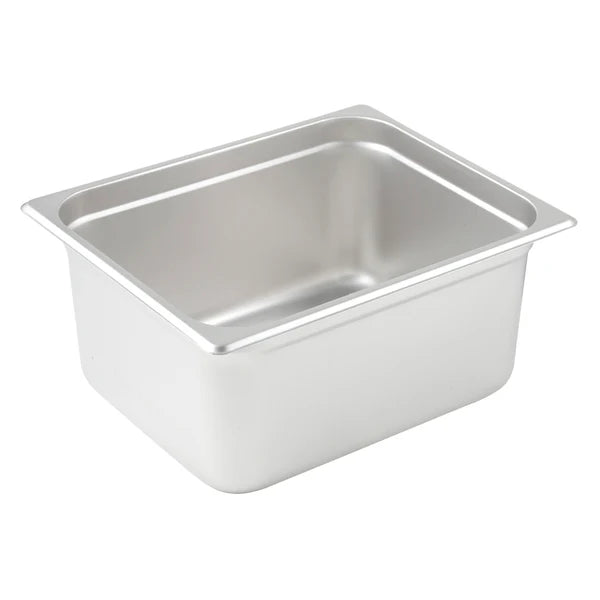 Winco SPJL-102 to 904, 25 Ga S/S Various Sizes Anti-Jam Steam Pans, EA