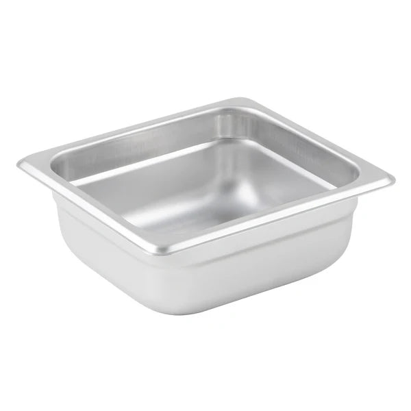 Winco SPJL-102 to 904, 25 Ga S/S Various Sizes Anti-Jam Steam Pans, EA