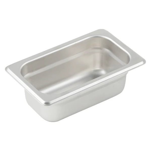 Winco SPJL-102 to 904, 25 Ga S/S Various Sizes Anti-Jam Steam Pans, EA