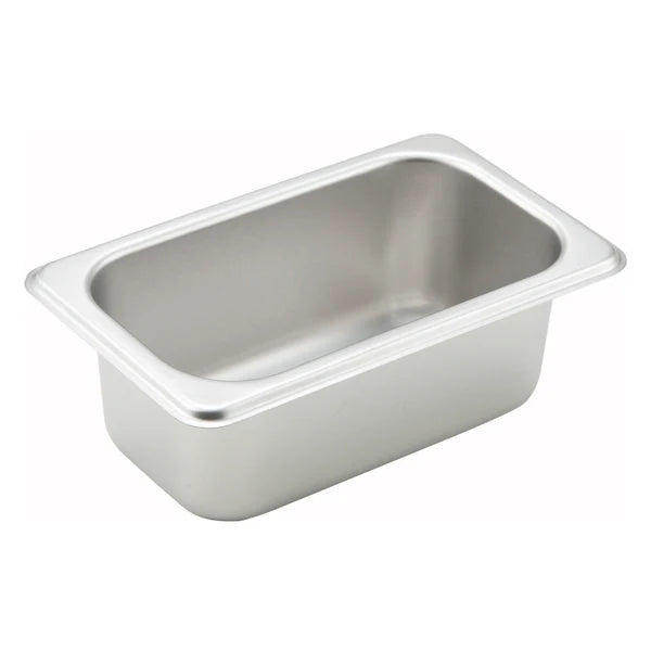 Winco SPF1- PTT6, 25 Ga S/S Full/Half/Third, Straight-sided Steam Pan