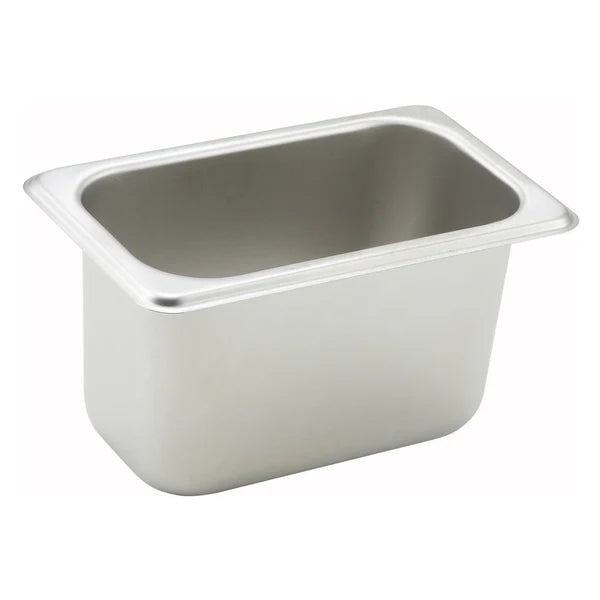 Winco SPF1- PTT6, 25 Ga S/S Full/Half/Third, Straight-sided Steam Pan