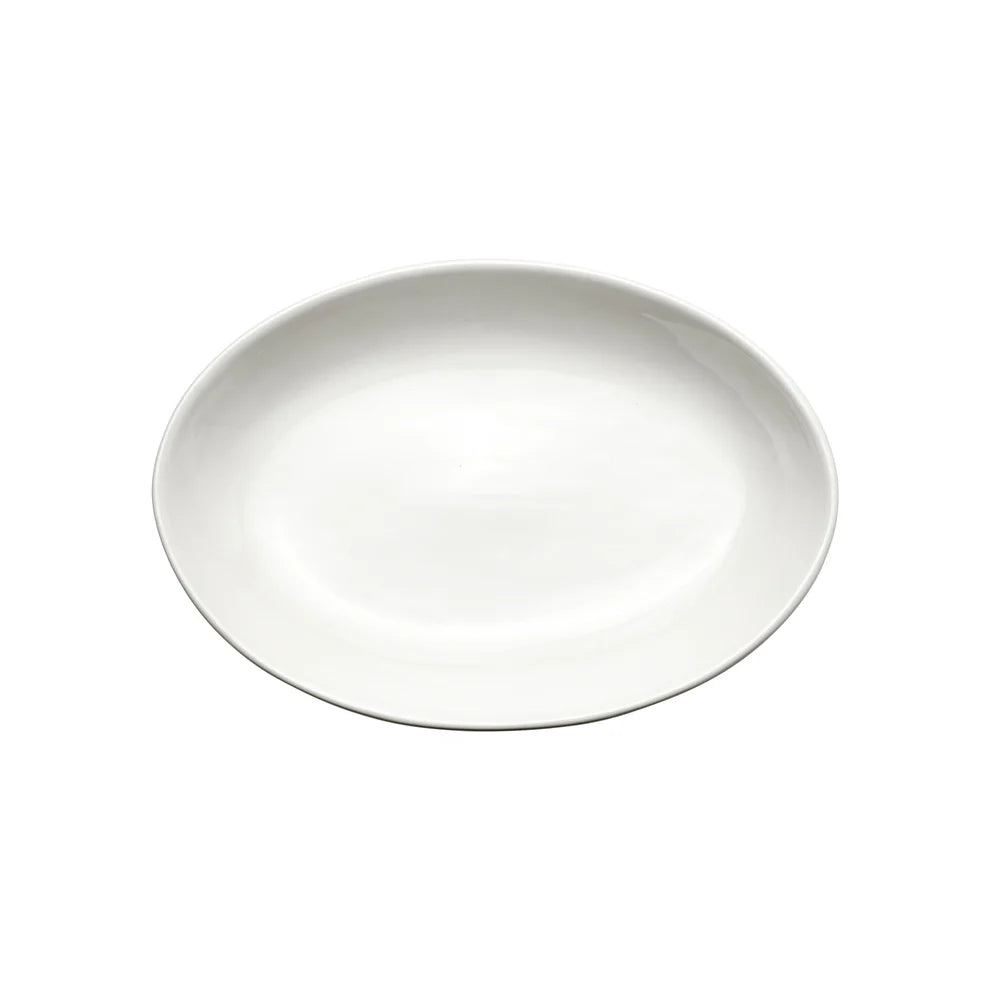 Winco SPO-155/SPO-19, 15.5" & 19", Case Packs Oval Deep White Porcelain Specialty Platters