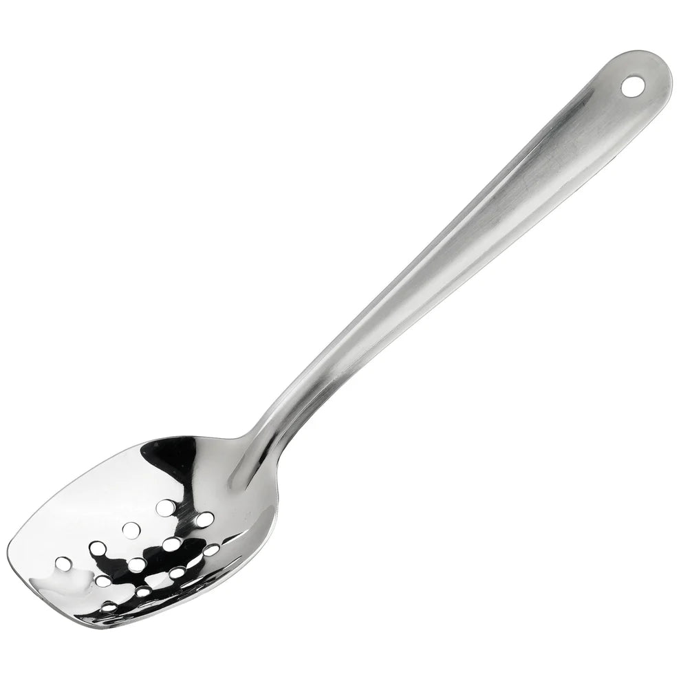 Winco SPS-P10 to P8, 8-10" Perforated Slanted Plating Spoon, EA