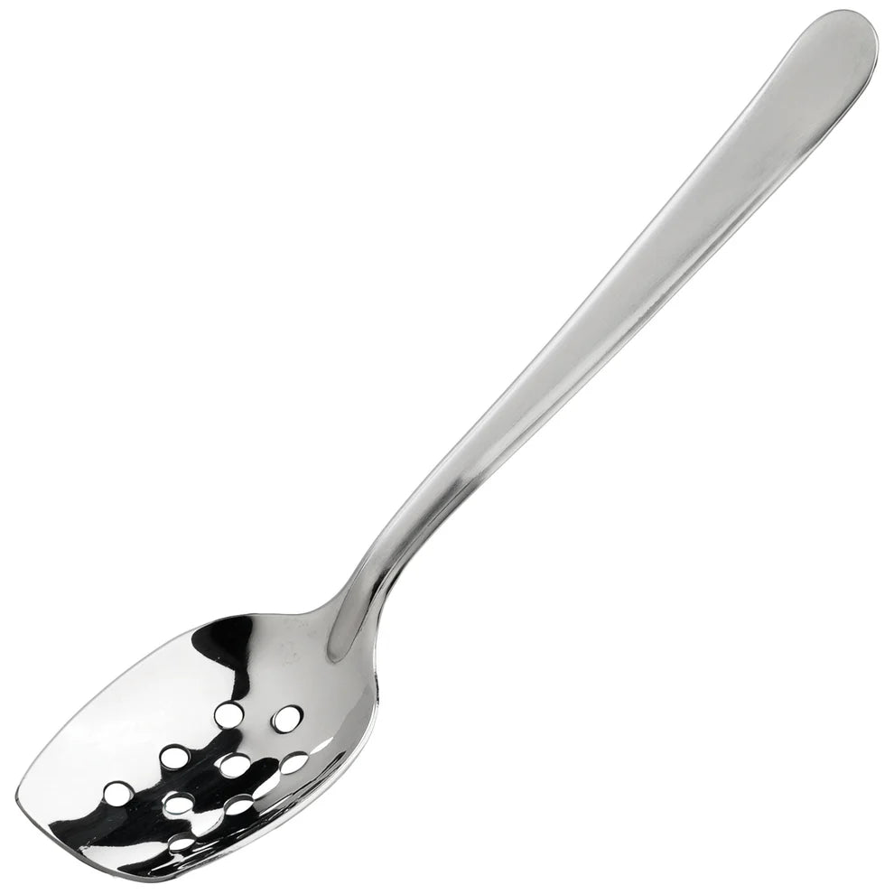 Winco SPS-P10 to P8, 8-10" Perforated Slanted Plating Spoon, EA