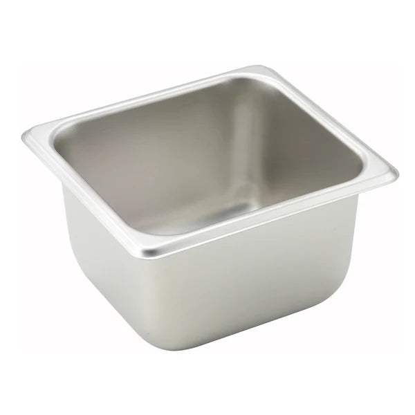 Winco SPF1- PTT6, 25 Ga S/S Full/Half/Third, Straight-sided Steam Pan