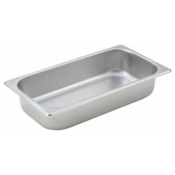 Winco SPF1- PTT6, 25 Ga S/S Full/Half/Third, Straight-sided Steam Pan