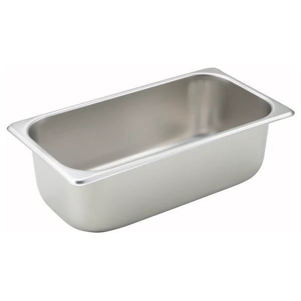Winco SPF1- PTT6, 25 Ga S/S Full/Half/Third, Straight-sided Steam Pan