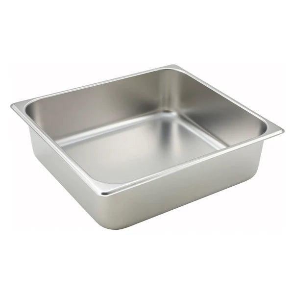 Winco SPF1- PTT6, 25 Ga S/S Full/Half/Third, Straight-sided Steam Pan