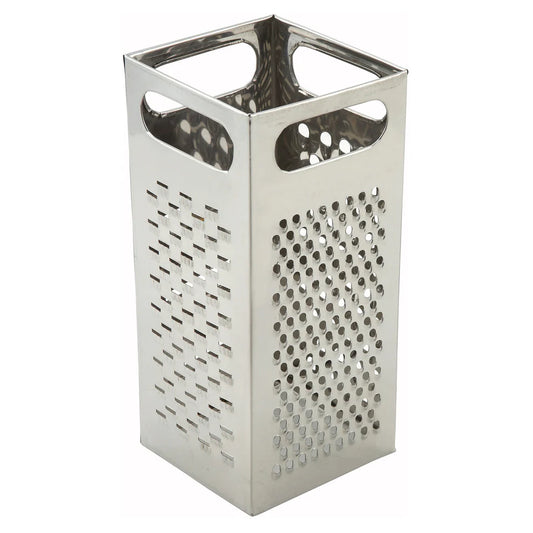 Winco SQG-4, 9" x 4", S/S Square Box Grater, EA