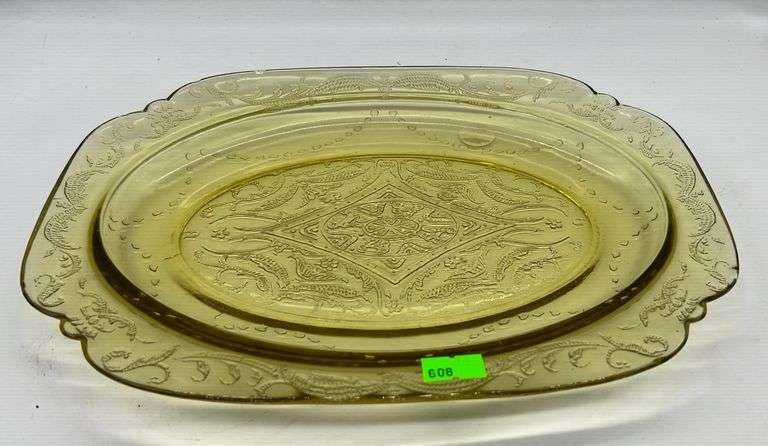Square Platter Amber