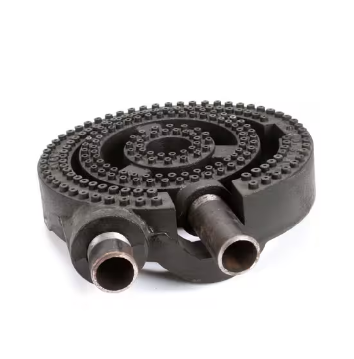 Cast iron burner with independent ring control