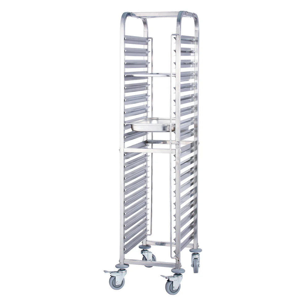 Winco SRK-12 to 36, 12-36 Tier, SS, KD Under-Counter Pan Rack