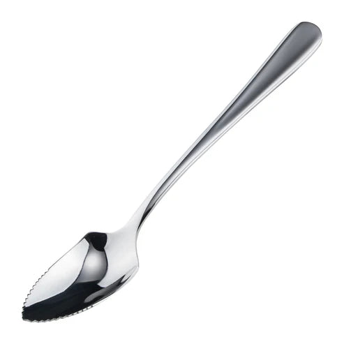 Winco SRS-2 and SRS-8, Stainless Steel Round Edge and Flat Edge Serving Spoons