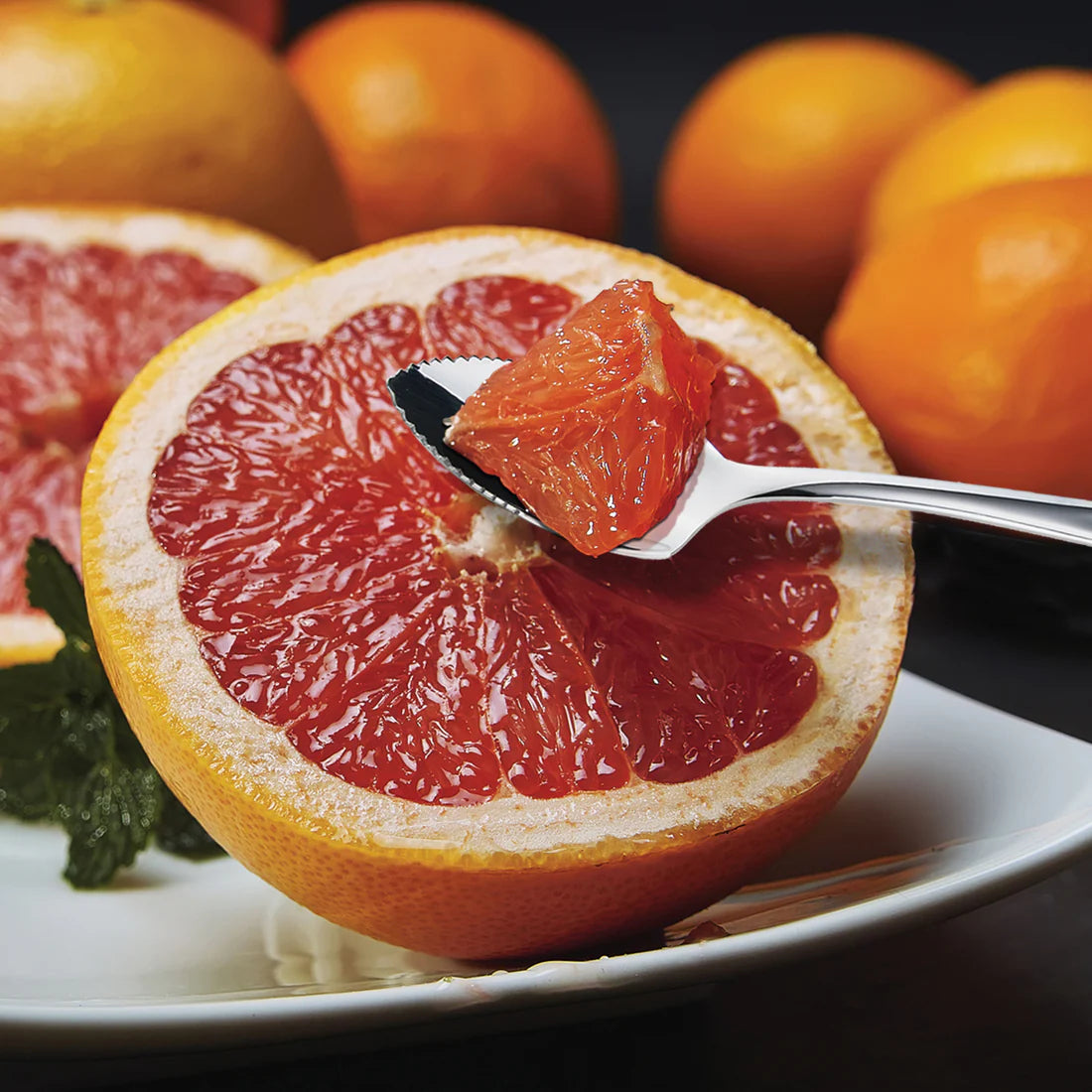 Winco SRS-6, 6-1/4" Stainless Steel Grapefruit Spoons