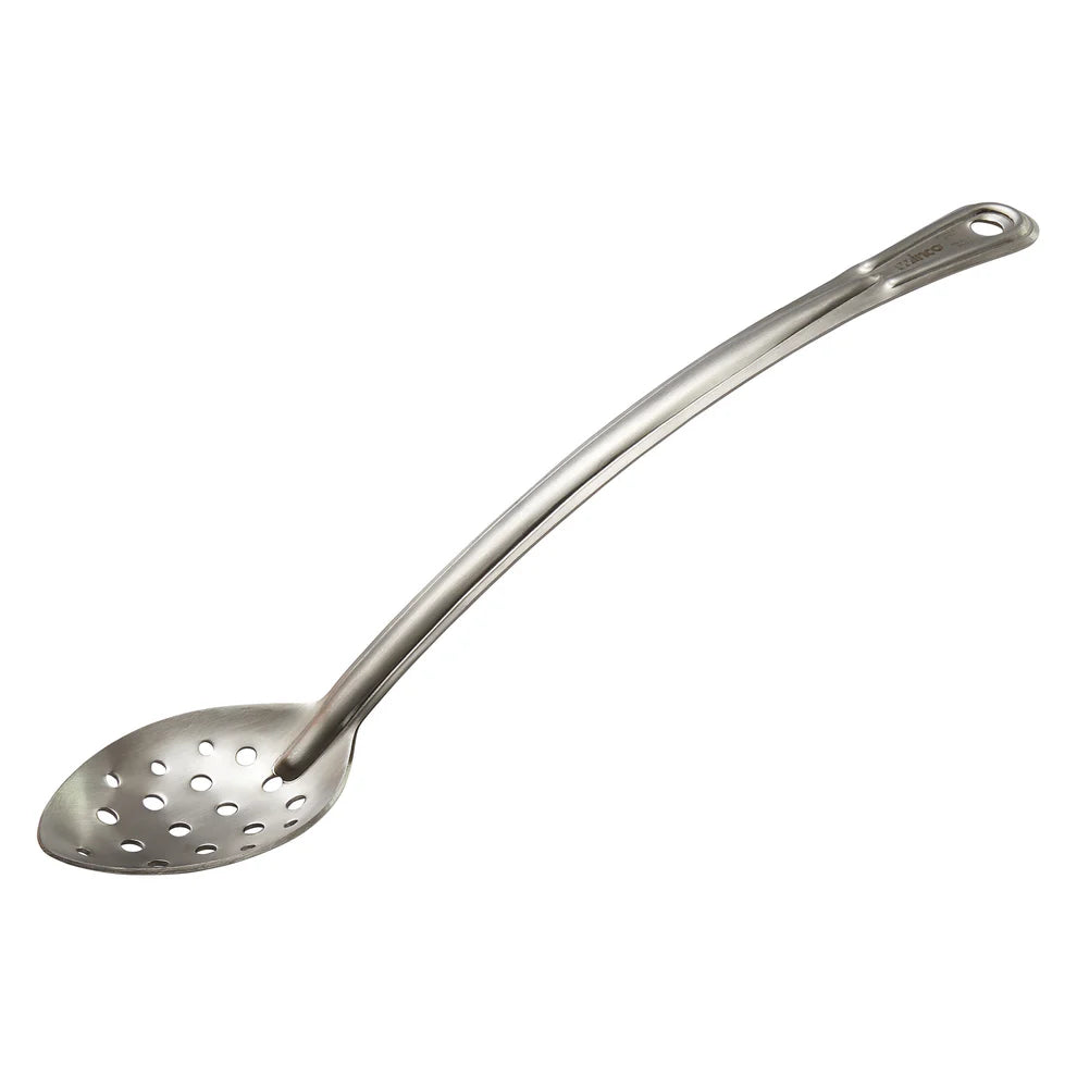 Winco SSCH-13L-15S, 18/0 SS 2mm Heavy Duty Basting Spoons, Curved Hdl