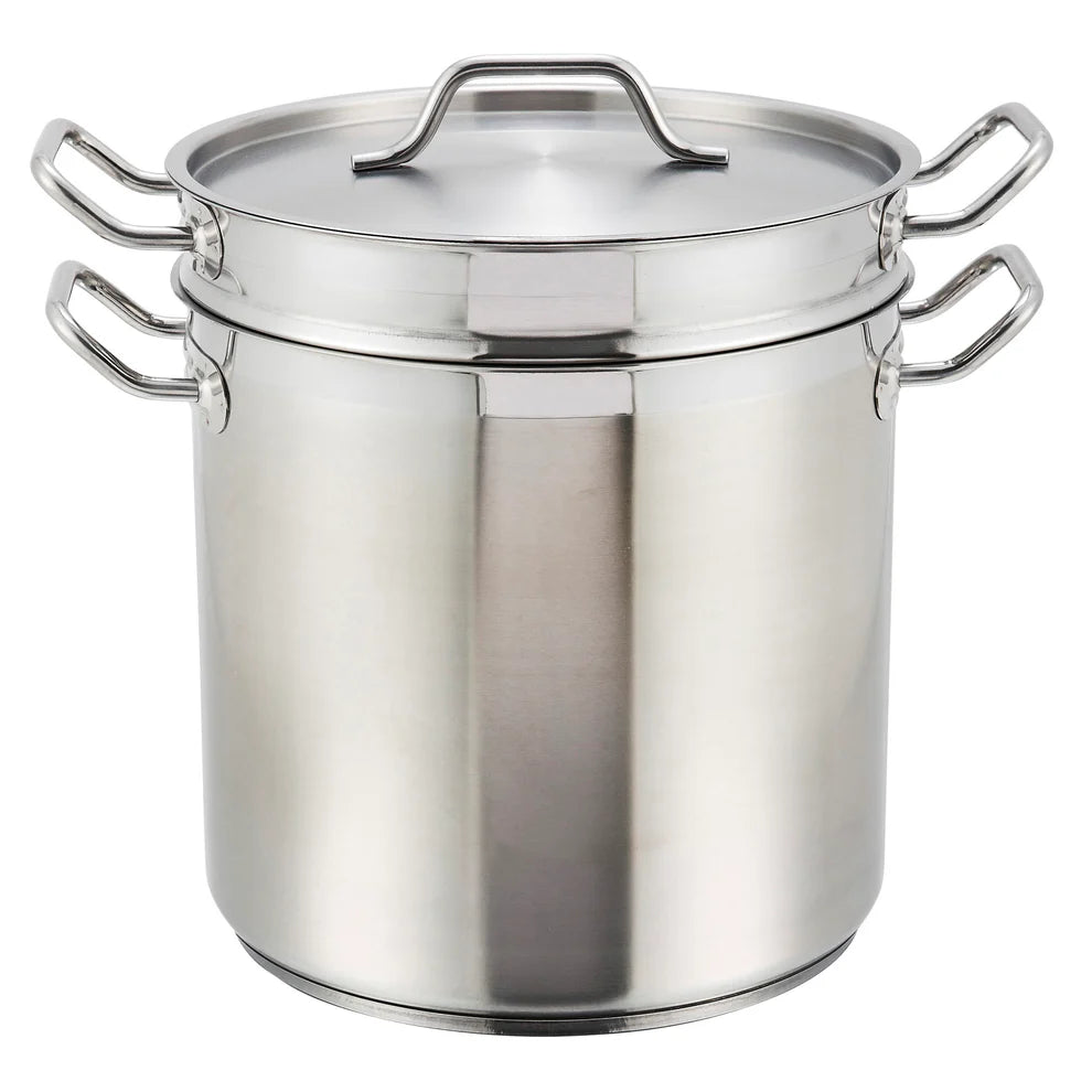 Winco SSDB-12S to 8S, 8-20qt S/S Steamer/Pasta Cooker