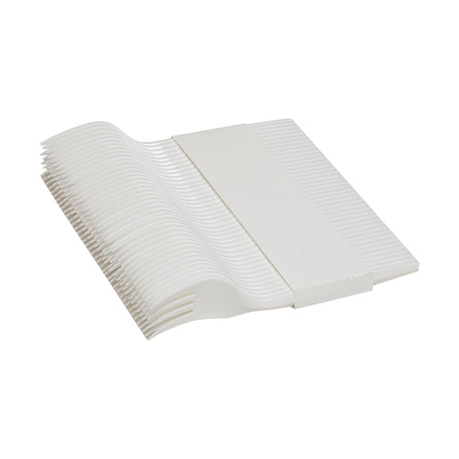 Dixie SmartStock Series-B Medium-Weight Polypropylene White Plastic Forks