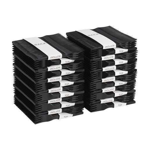 Dixie SmartStock Series-O Medium-Weight Polypropylene Black Plastic Forks