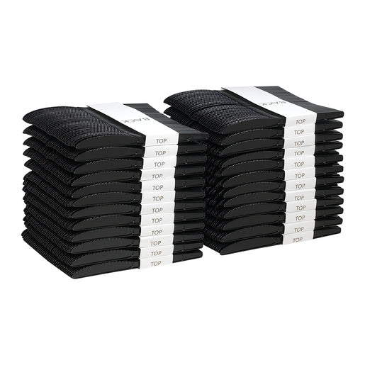 Smartstock Polystyrene Black Disposable Plastic Cutlery Knife