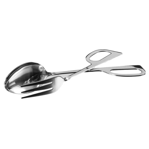 Winco ST-10, 10" Stainless Steel Spoon/Fork Scissor Salad Tong