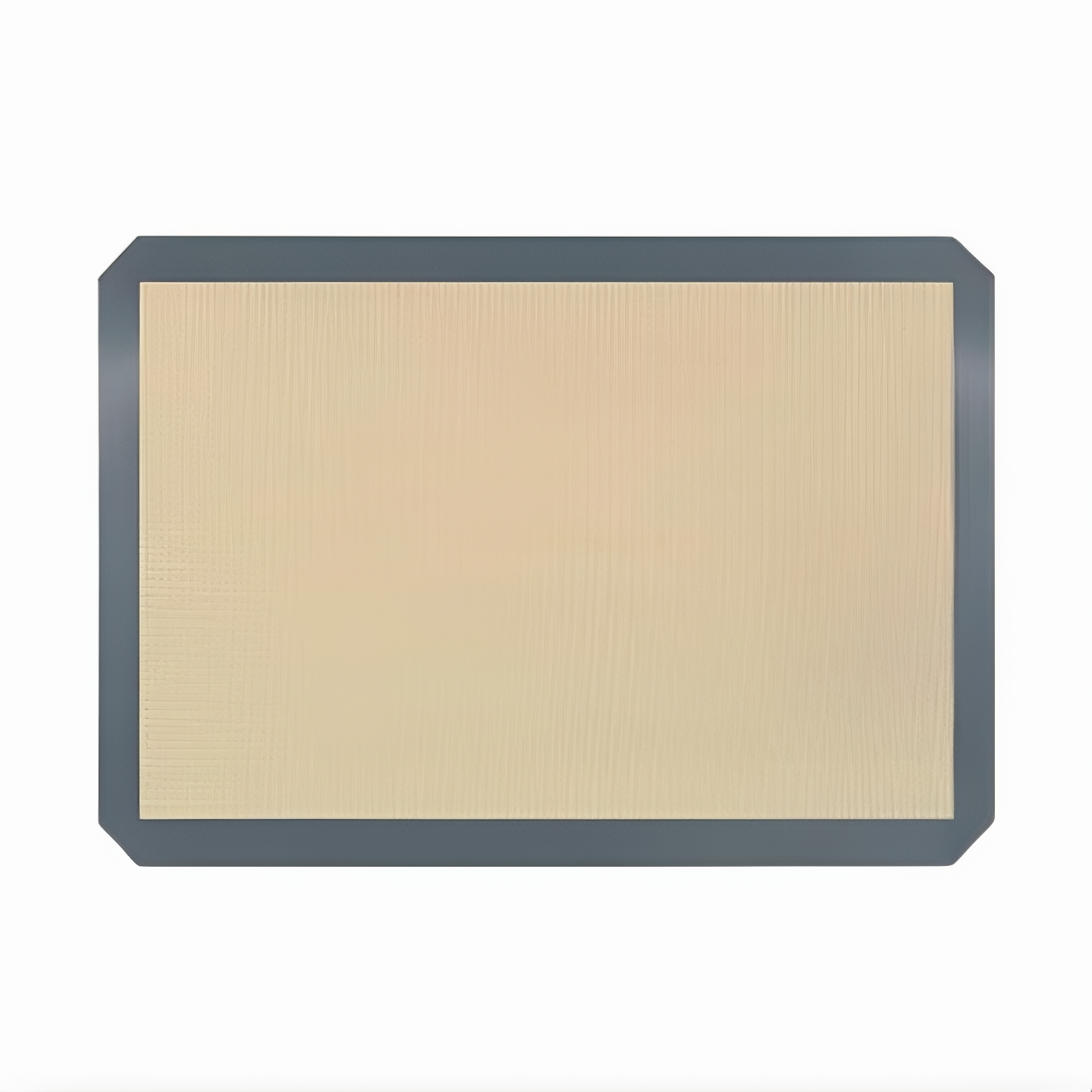 Stanton Trading 11-5/8" x 16-1/2" non-stick silicone baking mat, designed for half-size sheet pans and temperature resistant from -40°F to 480°F. Ideal for baking cookies, pastries, and bread without the need for parchment paper or greasing.