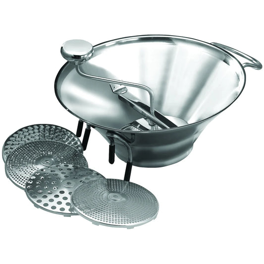 Winco SVM-12, 12-3/4", S/S 5 Graters Heavyweight Food Mill