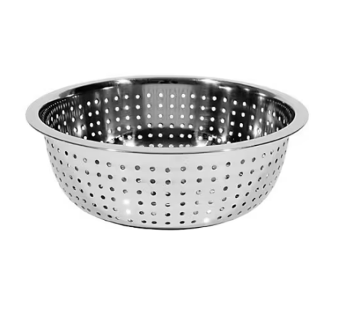Large perforation colander