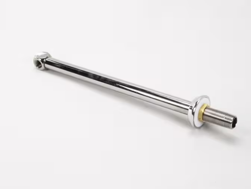 Extended pedestal swing faucet