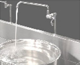 Pedestal faucet base