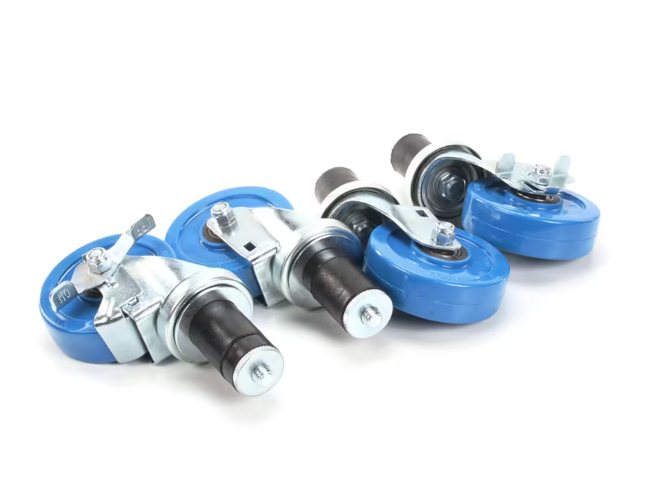 Casters with brake