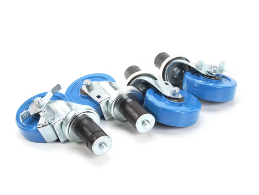 Casters with brake