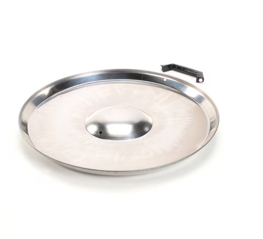 Stainless steel cover with handle