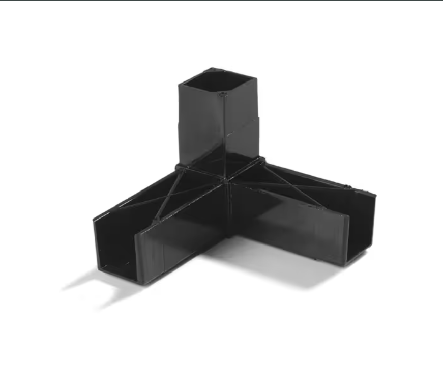 Maintain your sneeze guard system with the 1 Inch Black 90 Degree 3 Prong Sneeze Guard Assembly Blocks 900203. OEM replacement blocks provide precise fitment and sturdy support for compatible commercial foodservice equipment.