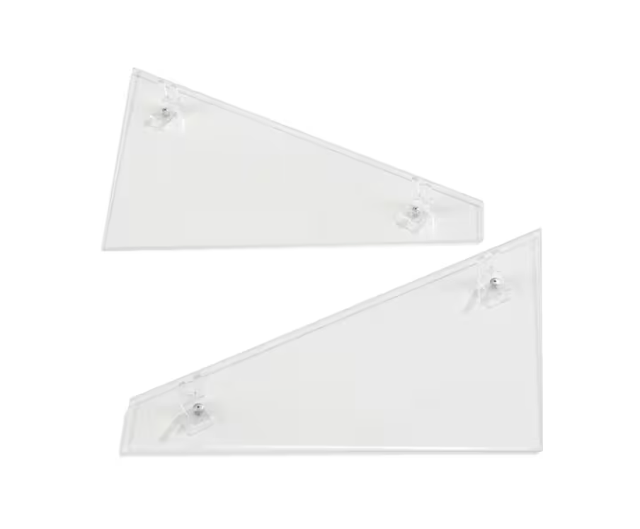 Add protective coverage with the 35 x 12.5 x 2.5 Inch Clear Single End Panel 905107. Designed to enclose one side of compatible commercial food bar systems while maintaining clear visibility.