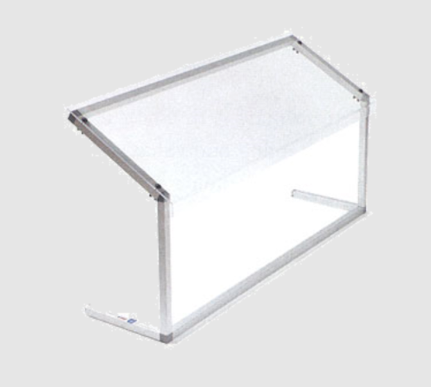 Protect displayed foods with the 48 Inch Clear Adjustable Single Sided Sneeze Guard 924807. Designed for Five Star Buffet Bars with 1 inch height adjustments and an opening range from 11.25 to 17.25 inches.