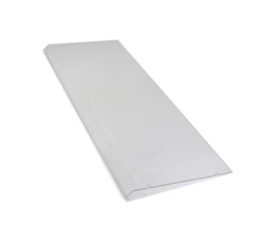 Protect commercial food displays with the 48 x 18 x 3/16 Inch Clear Acrylic Sneeze Guard Shield 934507. This OEM replacement shield provides clear visibility, precise fitment and dependable coverage for compatible foodservice equipment.