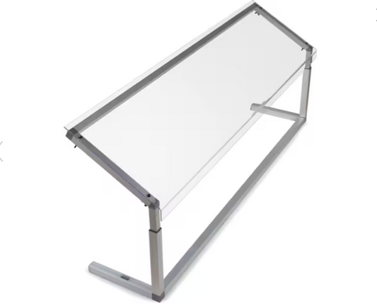 Protect displayed foods with the 73-3/8 x 18 Inch Clear Acrylic Sneeze Guard Shield 937507. Designed for compatible commercial foodservice systems with clear acrylic construction and dependable protective coverage.