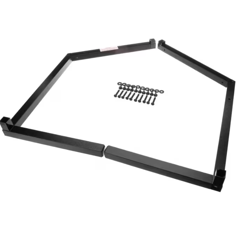 Support your sneeze guard system with the Black Standard Single Sided Sneeze Guard Legs 984803. Designed for stable positioning and dependable support in commercial buffet and foodservice applications.